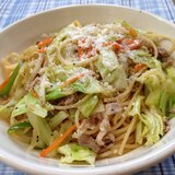 野菜炒めパスタ♪